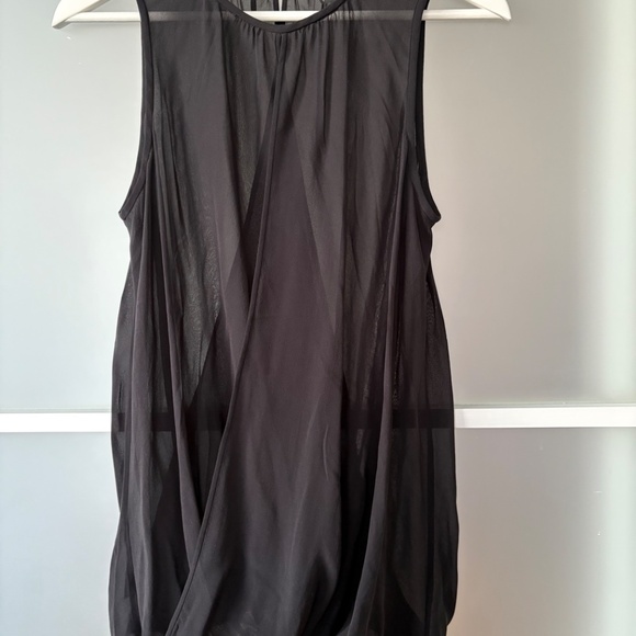 Eileen Fisher The Fisher Project Sheer Black Silk Top Size S - Picture 6 of 7